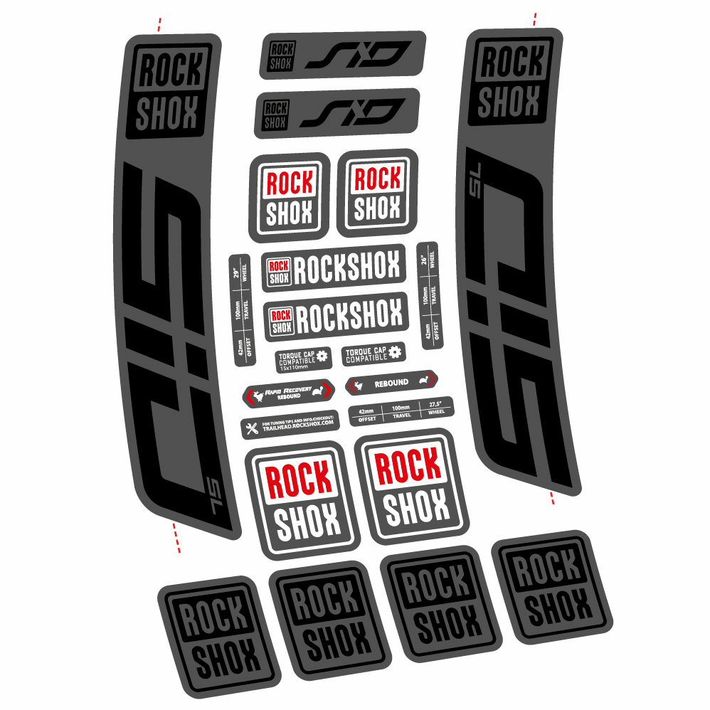 Adesivi Forcella Rock Shox Sid SL 2021 29" in vinile