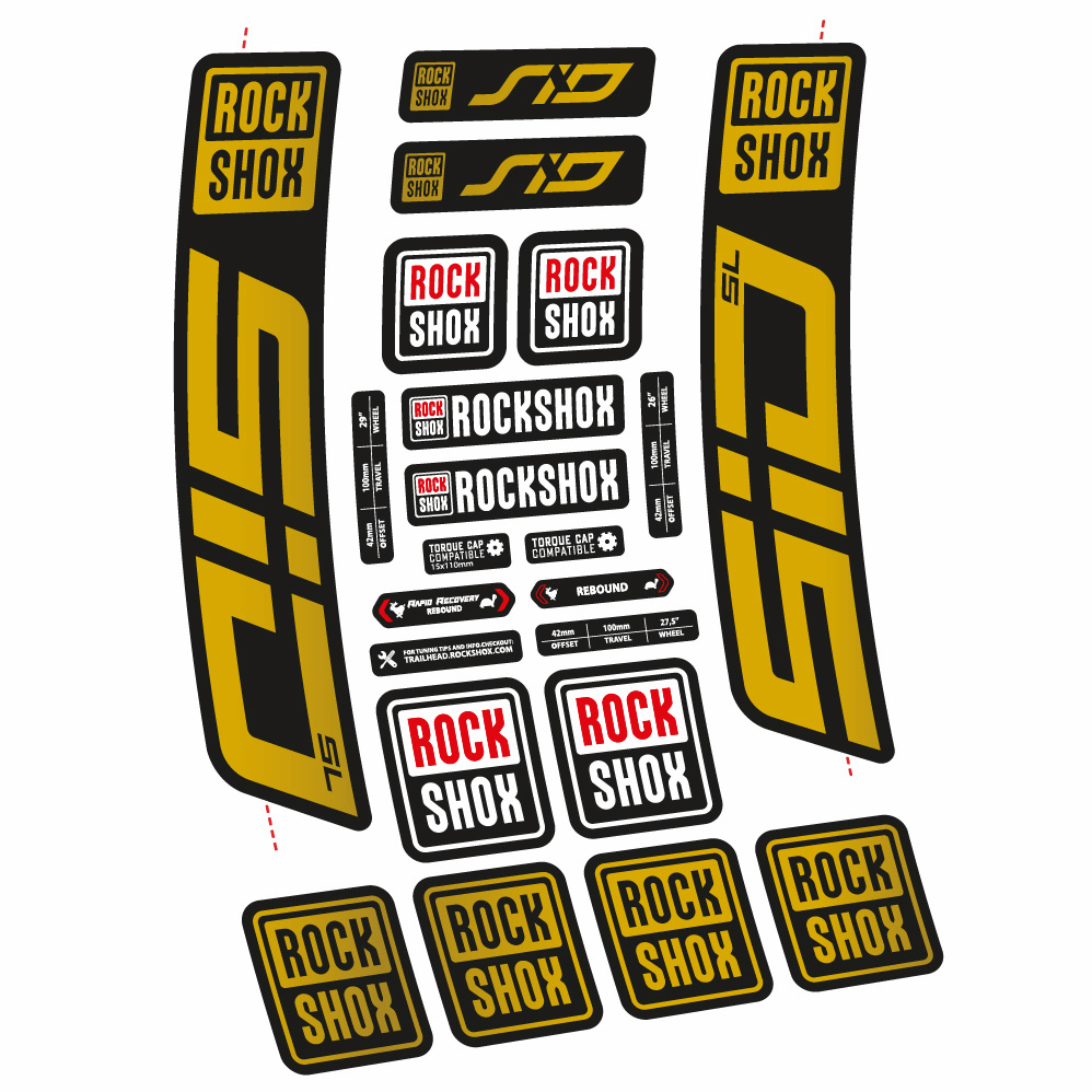 Adesivi Forcella Rock Shox Sid SL 2021 in vinile