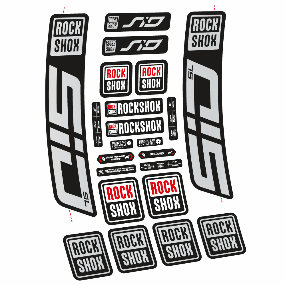 Adesivi Forcella Rock Shox Sid SL 2021 in vinile