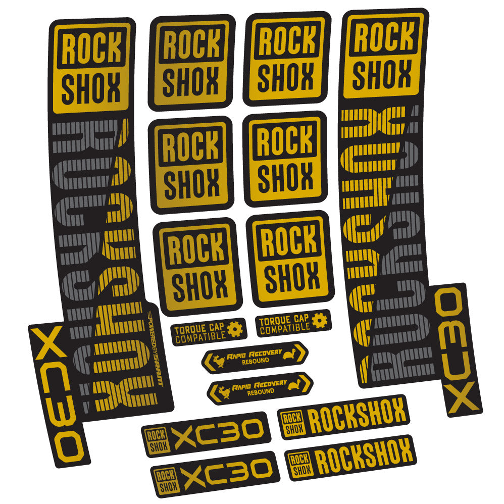 Adesivi Forcella Rock Shox XC30 in vinile