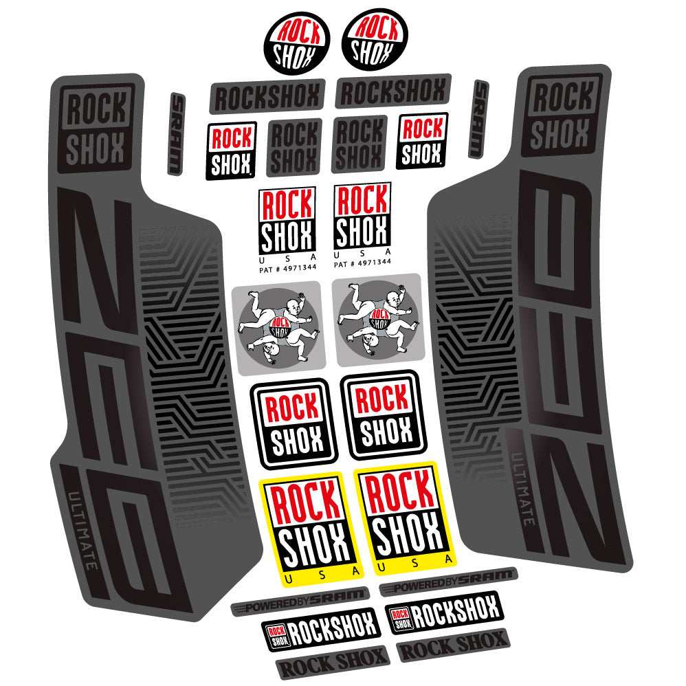 Adesivi Forcella Rock Shox Zeb Ultimate 2023 29" in vinile