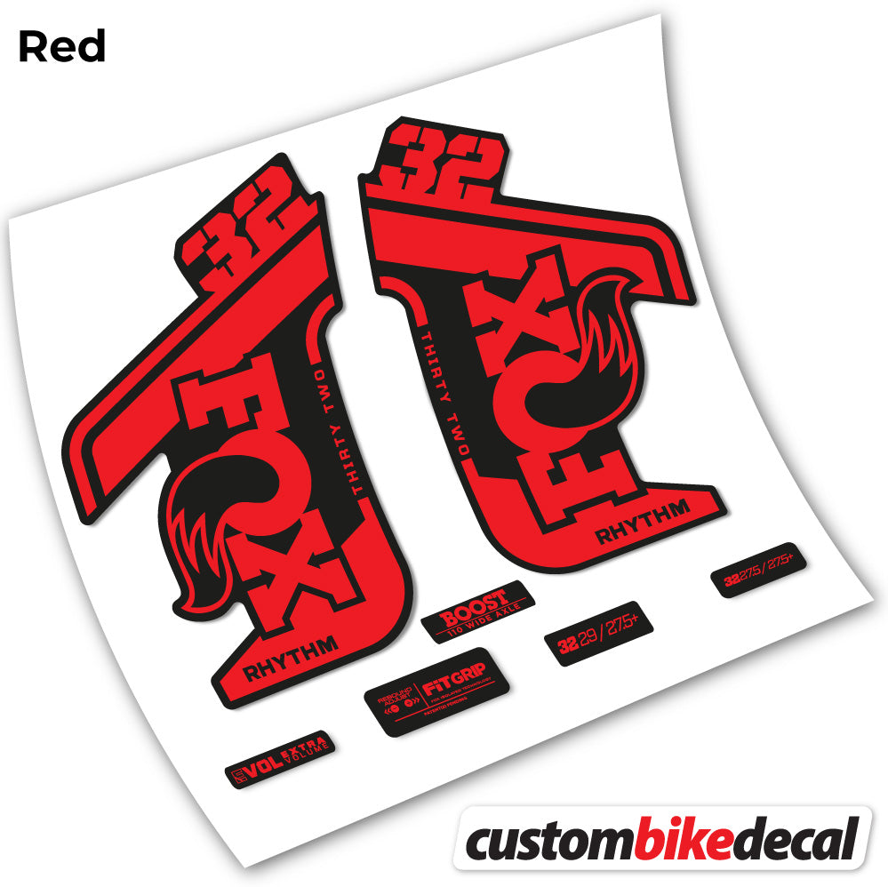 Adesivi Forcella Fox Rhythm in vinile - Rosso