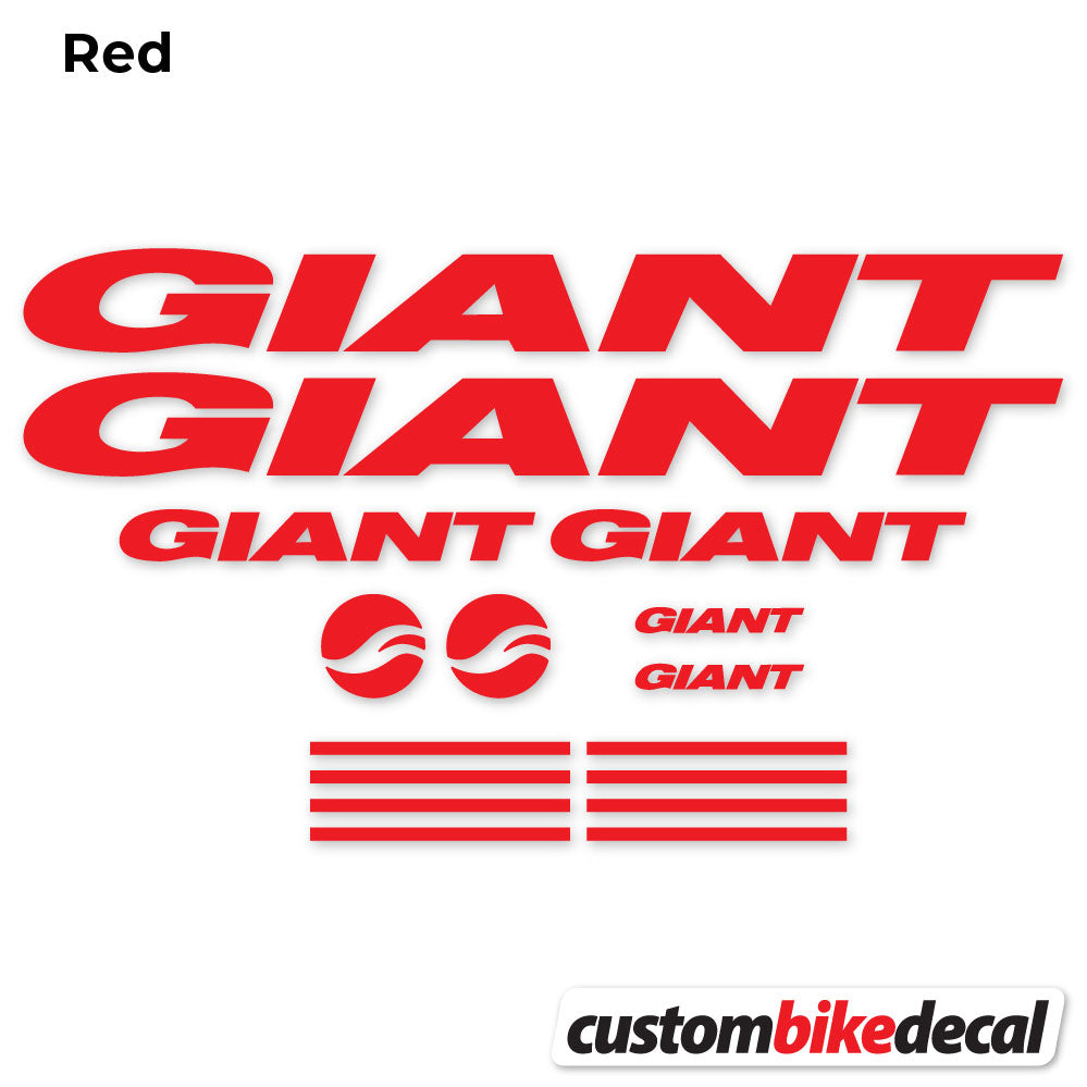 Adesivi Telaio GIANT in vinile - Rosso