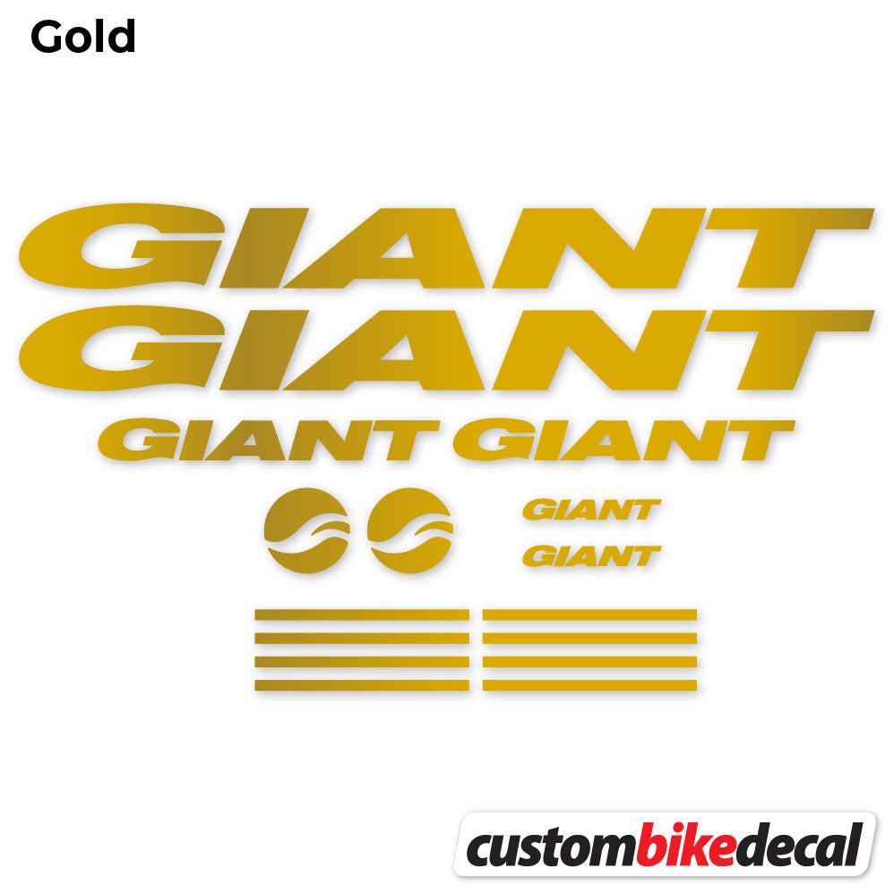 Adesivi Telaio GIANT in vinile - Oro