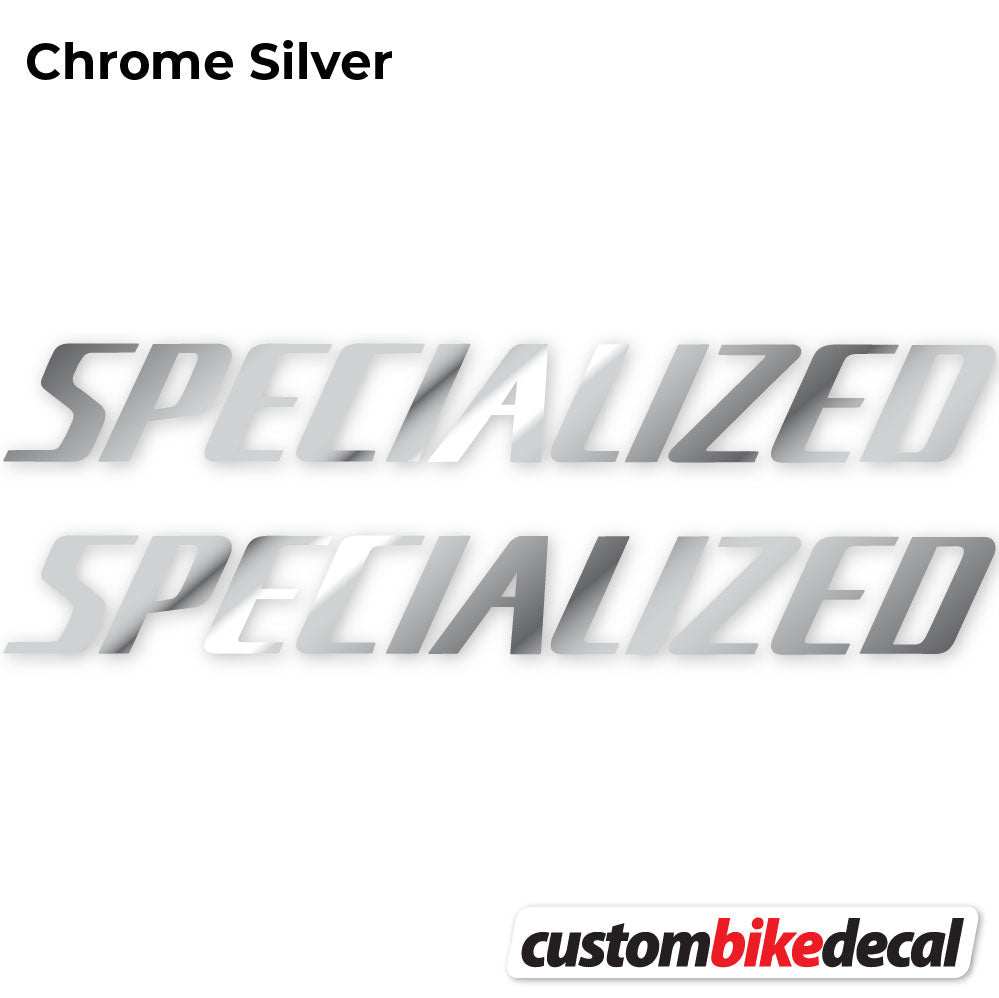 Adesivi Telaio Specialized Square in vinile - Argento Cromato
