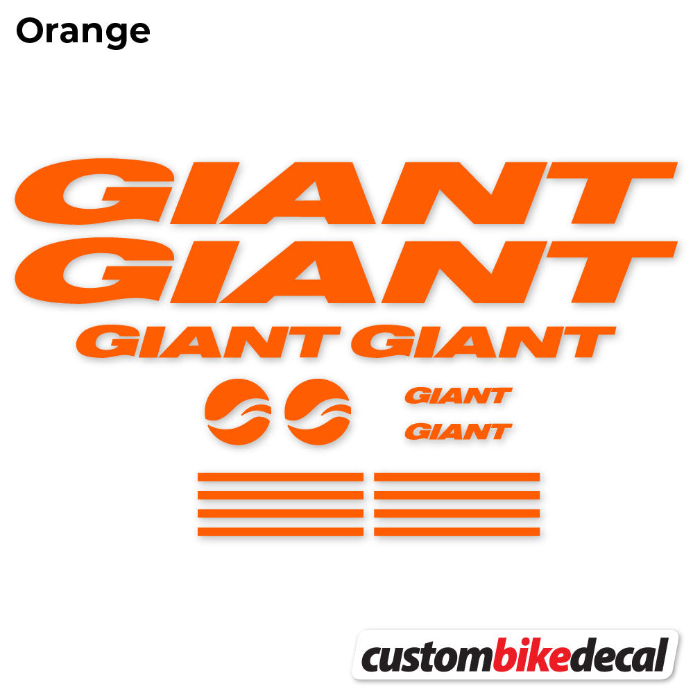 Adesivi Telaio GIANT in vinile - Arancione