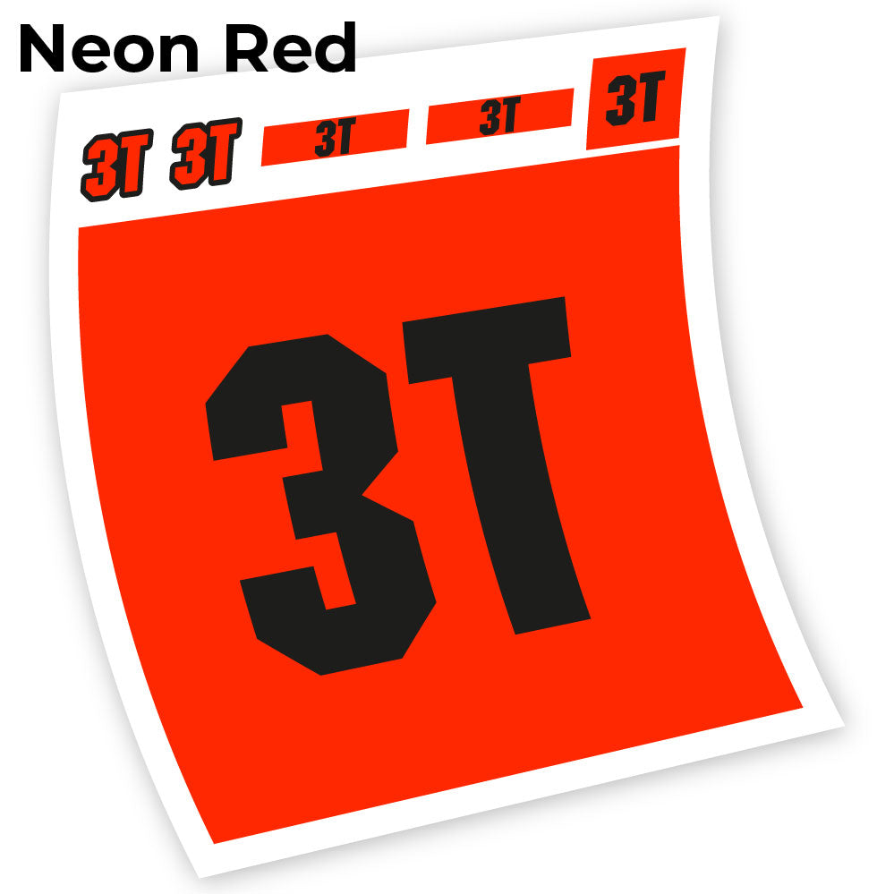 Adesivi Telaio 3T Exploro in vinile - Rosso Neon