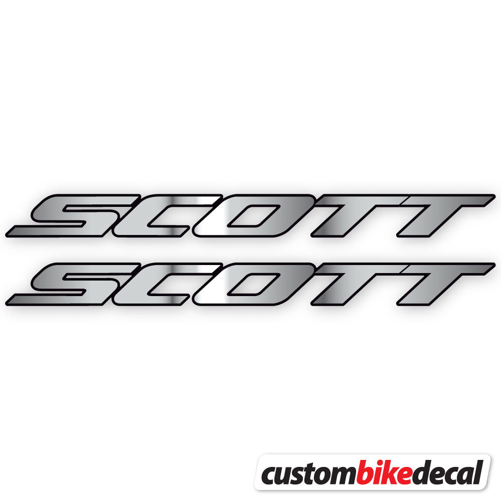 Adesivi Telaio Scott in vinile - Argento Cromato