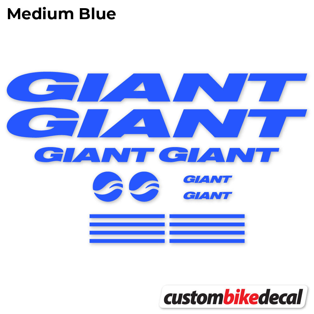 Adesivi Telaio GIANT in vinile - Blu Medio