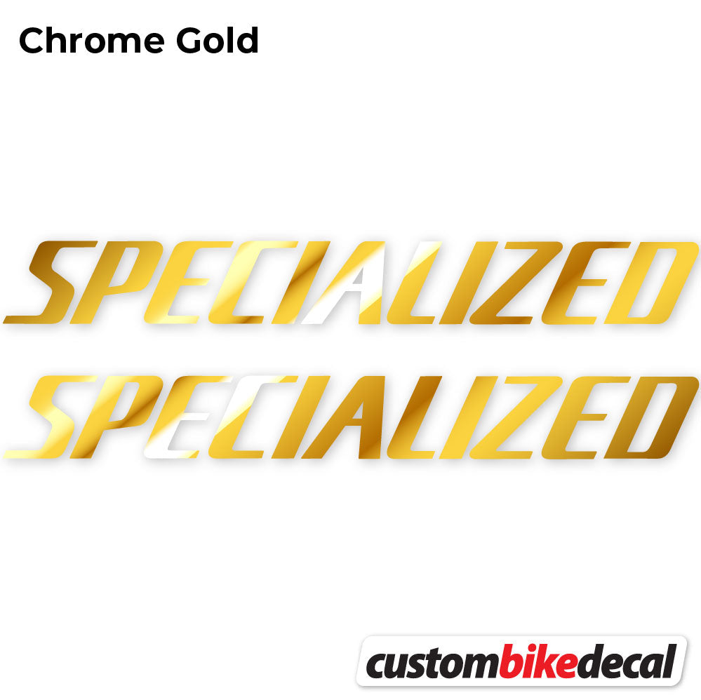 Adesivi Telaio Specialized Square in vinile - Oro Cromato