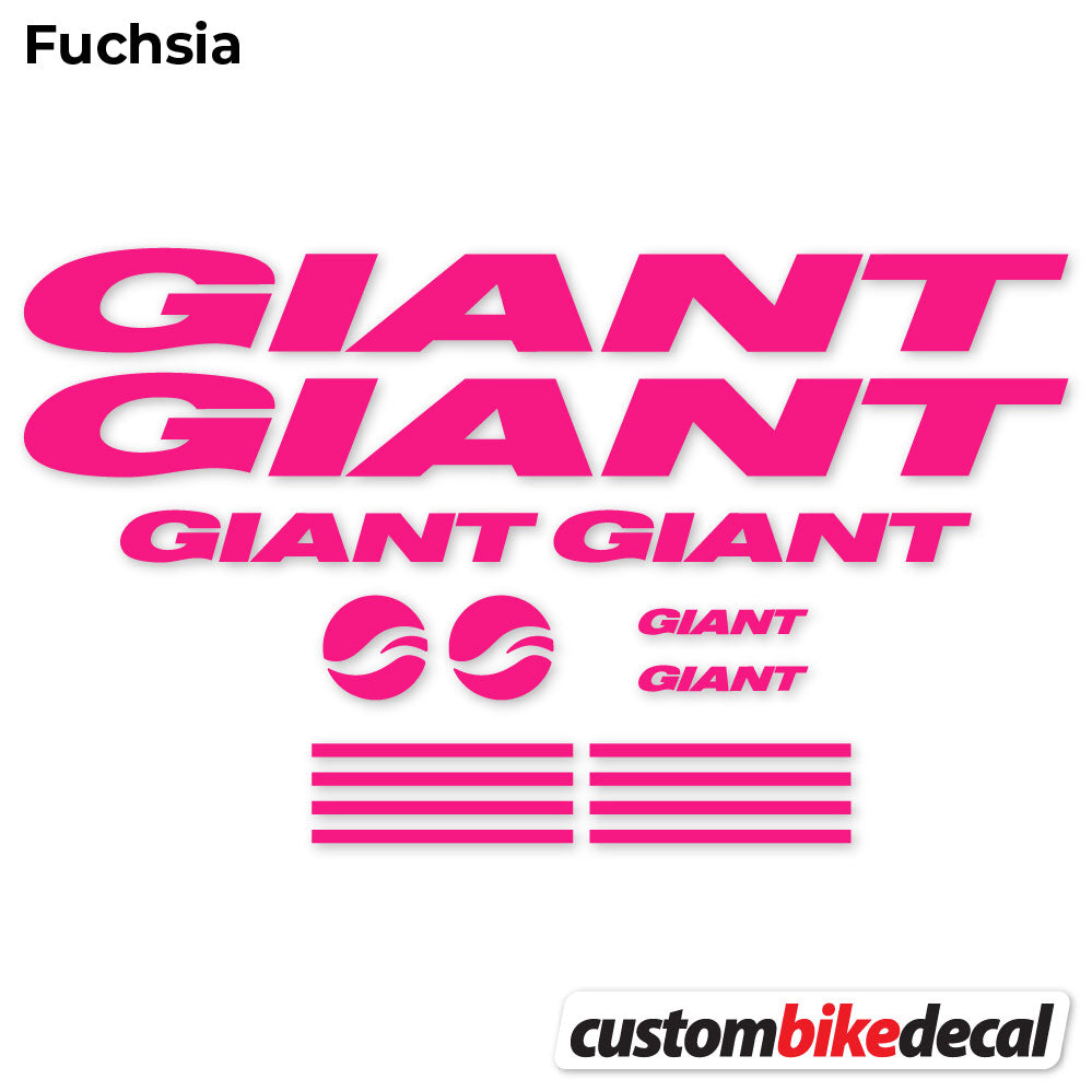 Adesivi Telaio GIANT in vinile - Fucsia