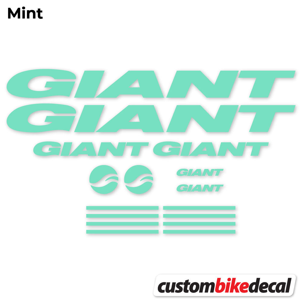 Adesivi Telaio GIANT in vinile - Verde Menta