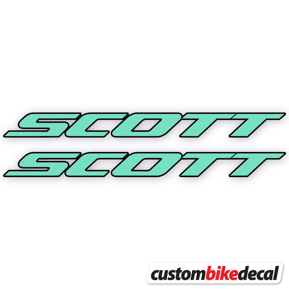 Adesivi Telaio Scott in vinile - Verde Menta