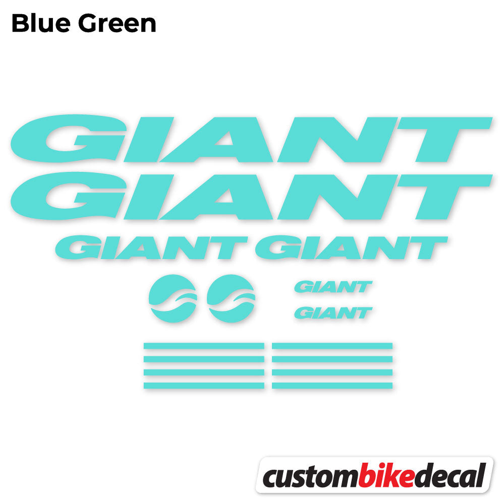 Adesivi Telaio GIANT in vinile - Verde Acqua