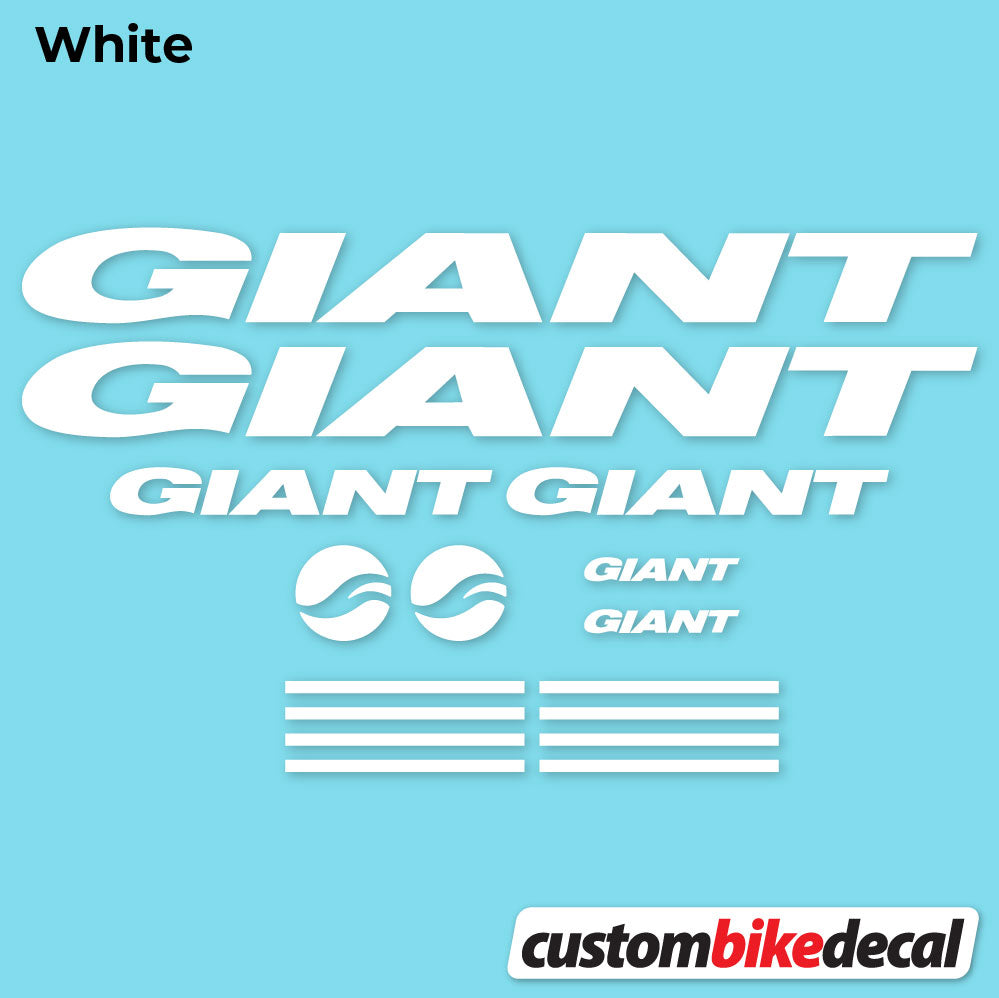 Adesivi Telaio GIANT in vinile - Bianco