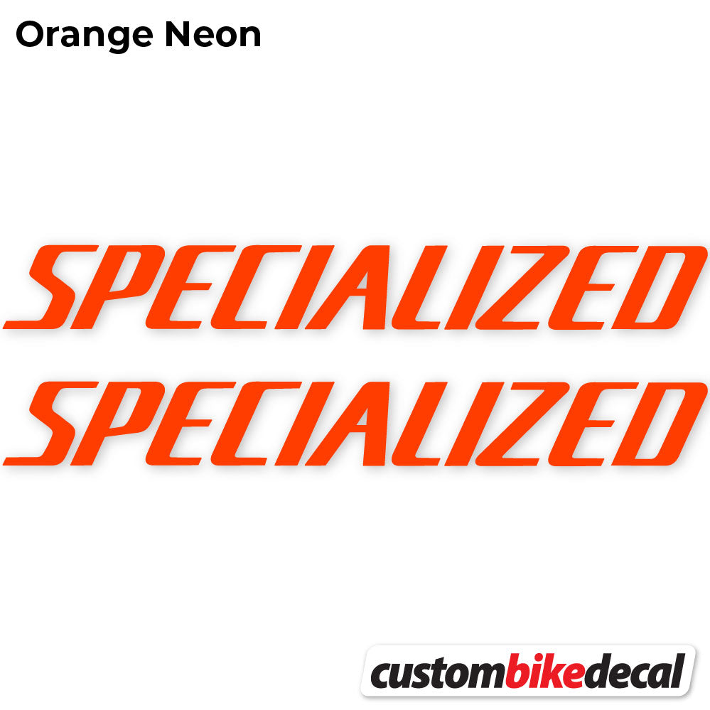 Adesivi Telaio Specialized Square in vinile - Arancione Neon