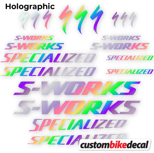 Adesivi Telaio Specialized S-Works in vinile