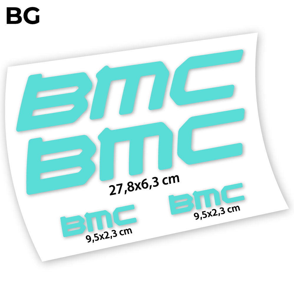 Adesivi Telaio BMC in vinile - Verde Acqua