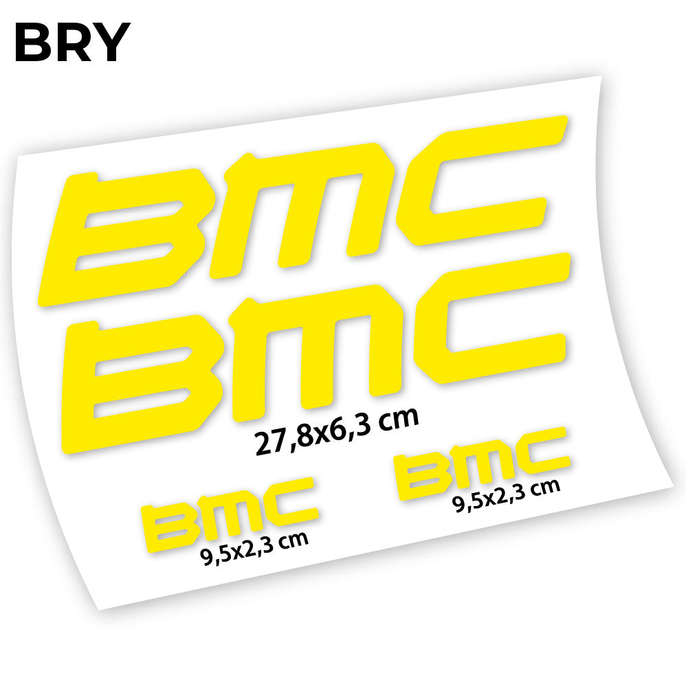 Adesivi Telaio BMC in vinile - Giallo