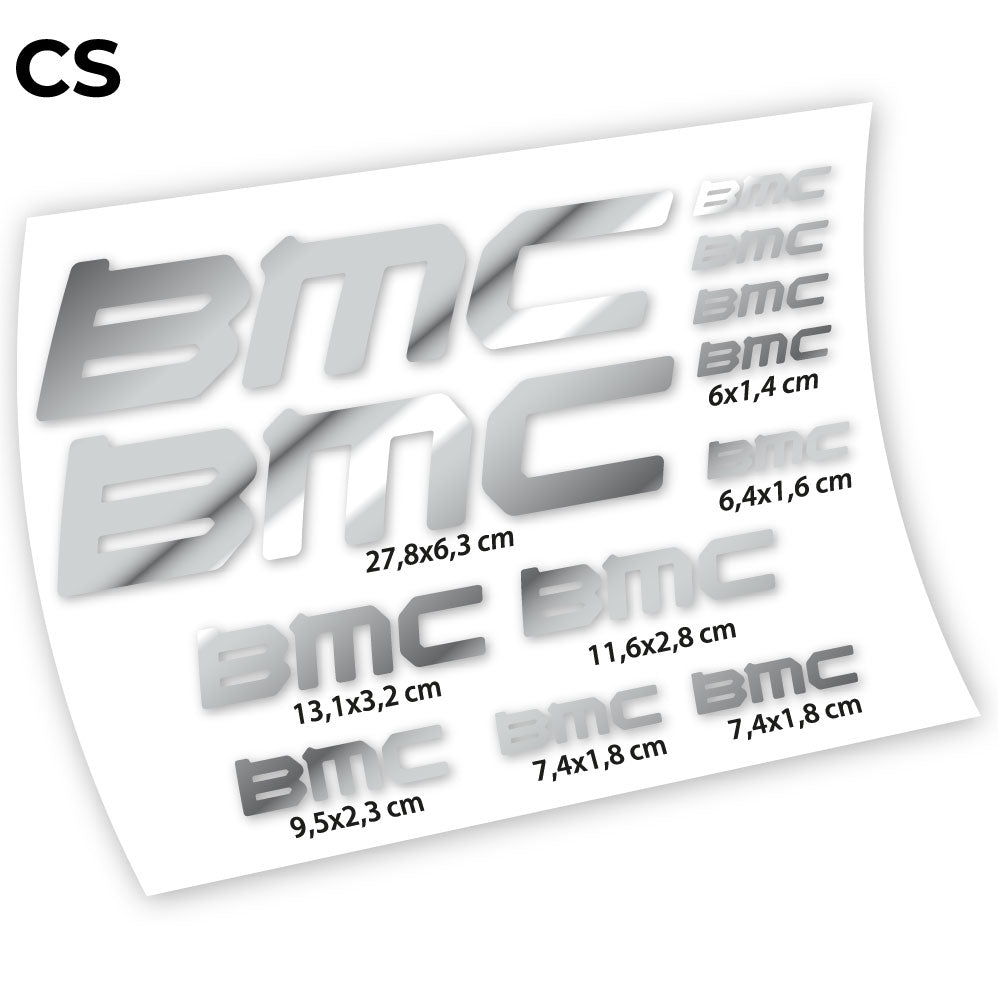 Adesivi Telaio BMC Square in vinile - Argento Cromato