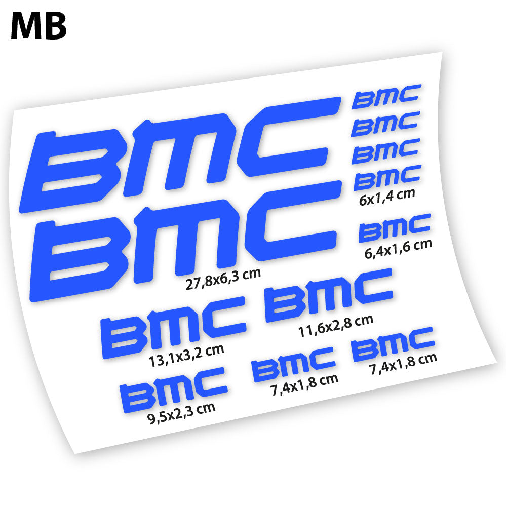 Adesivi Telaio BMC Square in vinile - Blu Medio