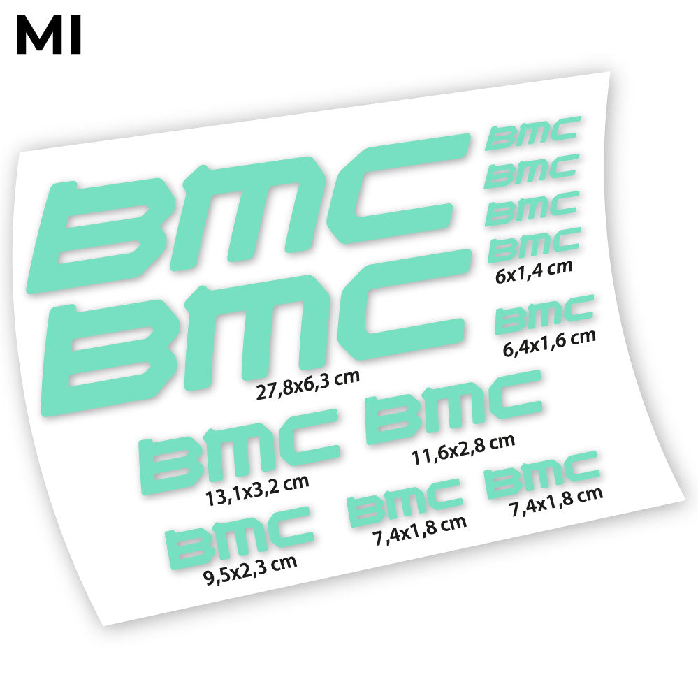 Adesivi Telaio BMC Square in vinile - Verde Menta