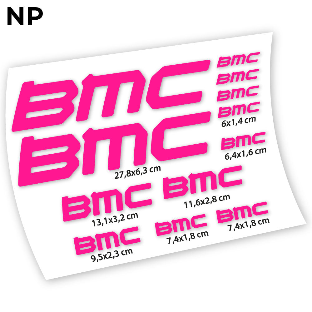 Adesivi Telaio BMC Square in vinile - Rosa Neon