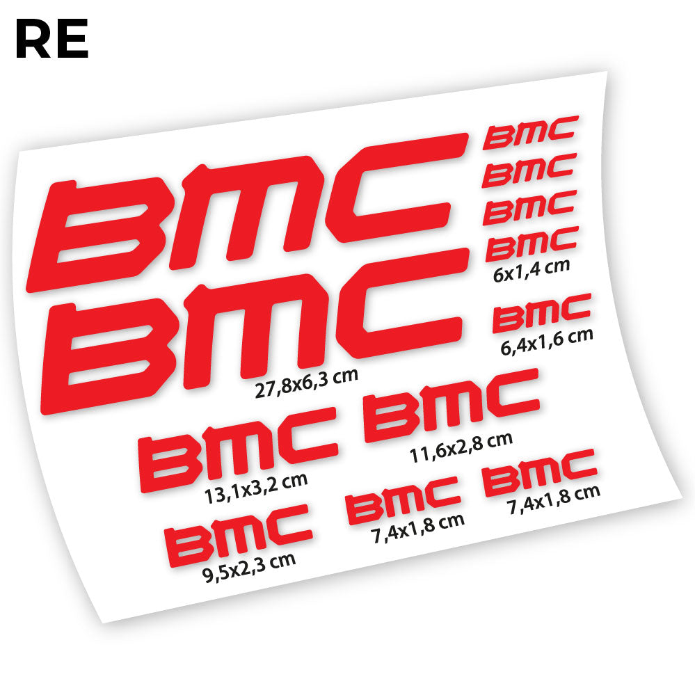 Adesivi Telaio BMC Square in vinile - Rosso