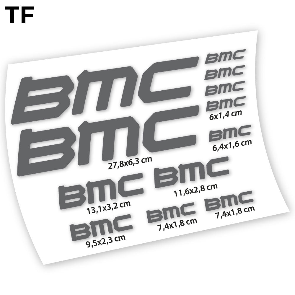 Adesivi Telaio BMC Square in vinile - Grigio Traffico