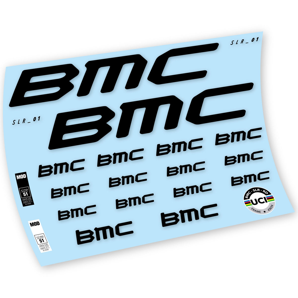 Adesivi Telaio BMC Team Machine SLR01 2021 in vinile