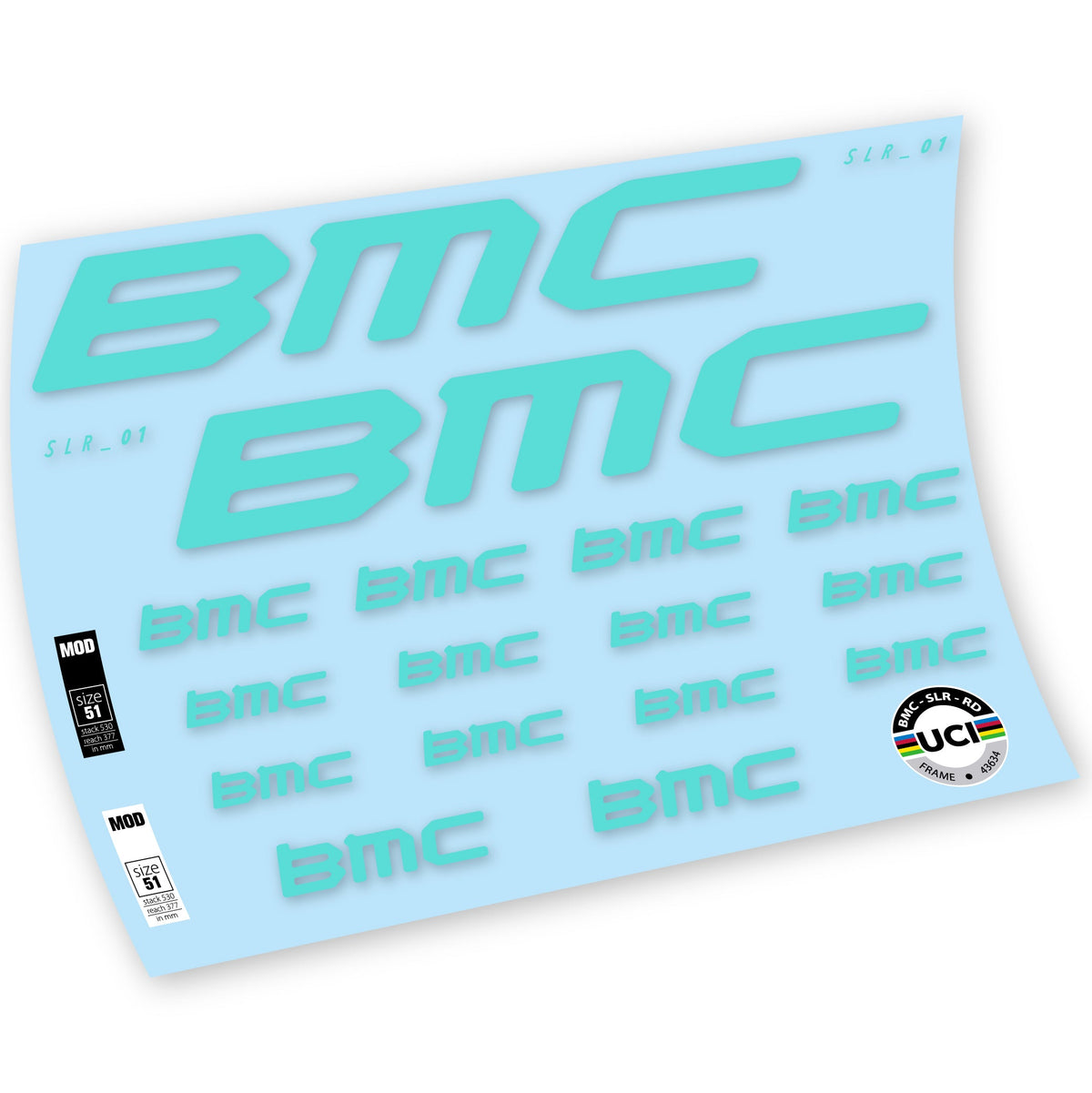 Adesivi Telaio BMC Team Machine SLR01 2021 in vinile
