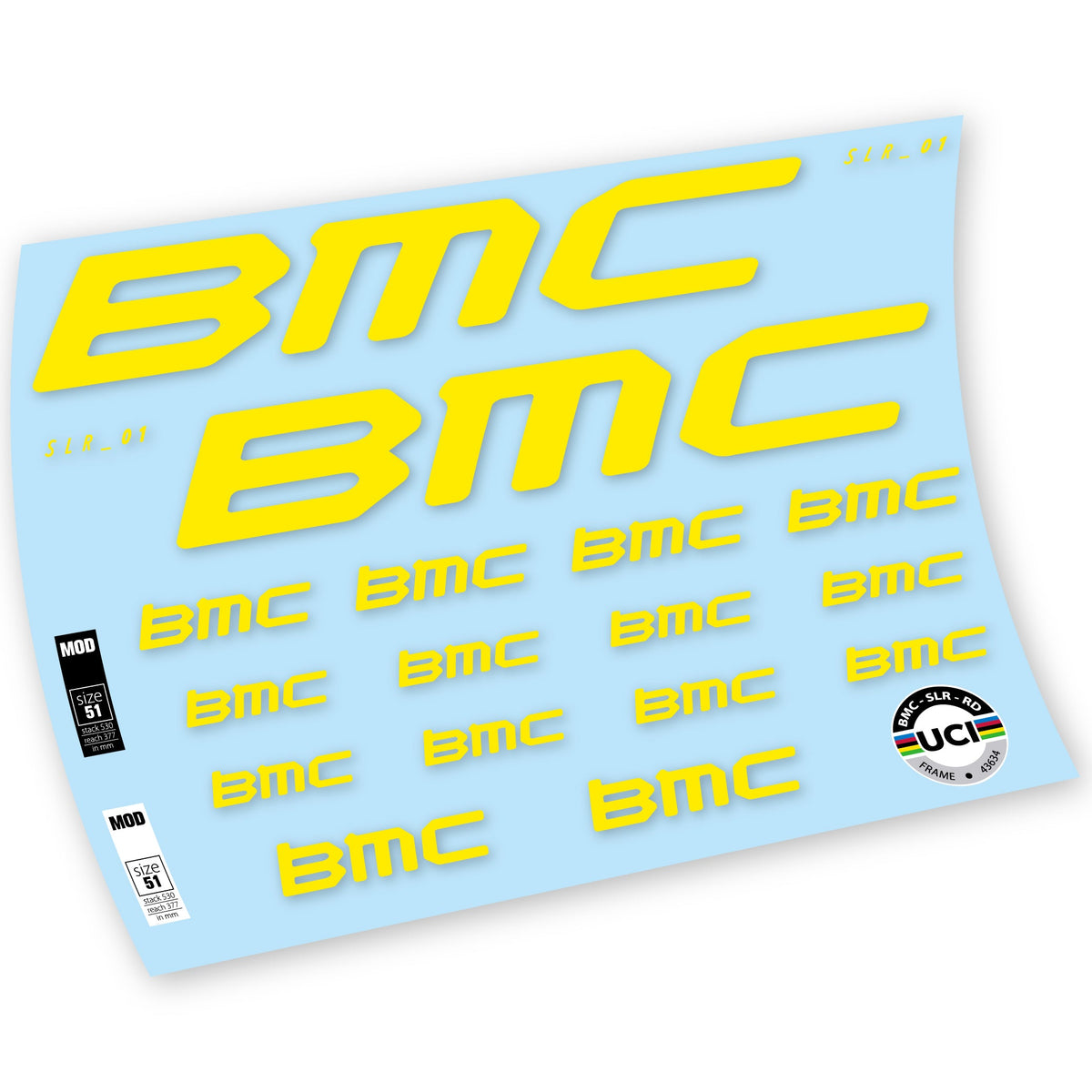 Adesivi Telaio BMC Team Machine SLR01 2021 in vinile