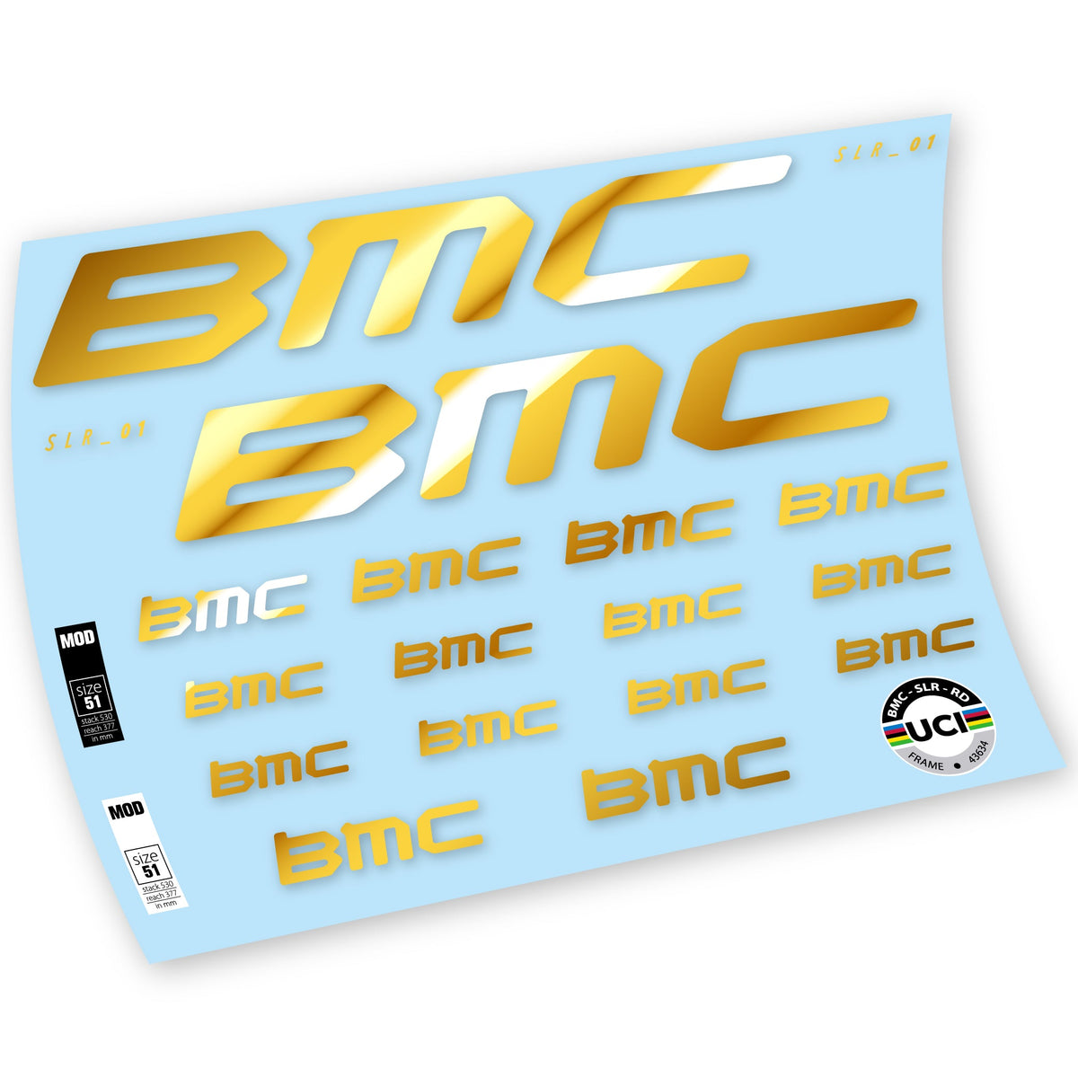 Adesivi Telaio BMC Team Machine SLR01 2021 in vinile