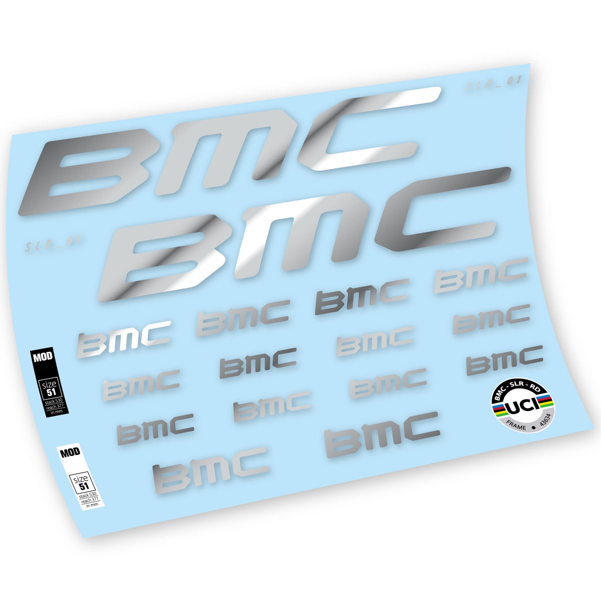 Adesivi Telaio BMC Team Machine SLR01 2021 in vinile