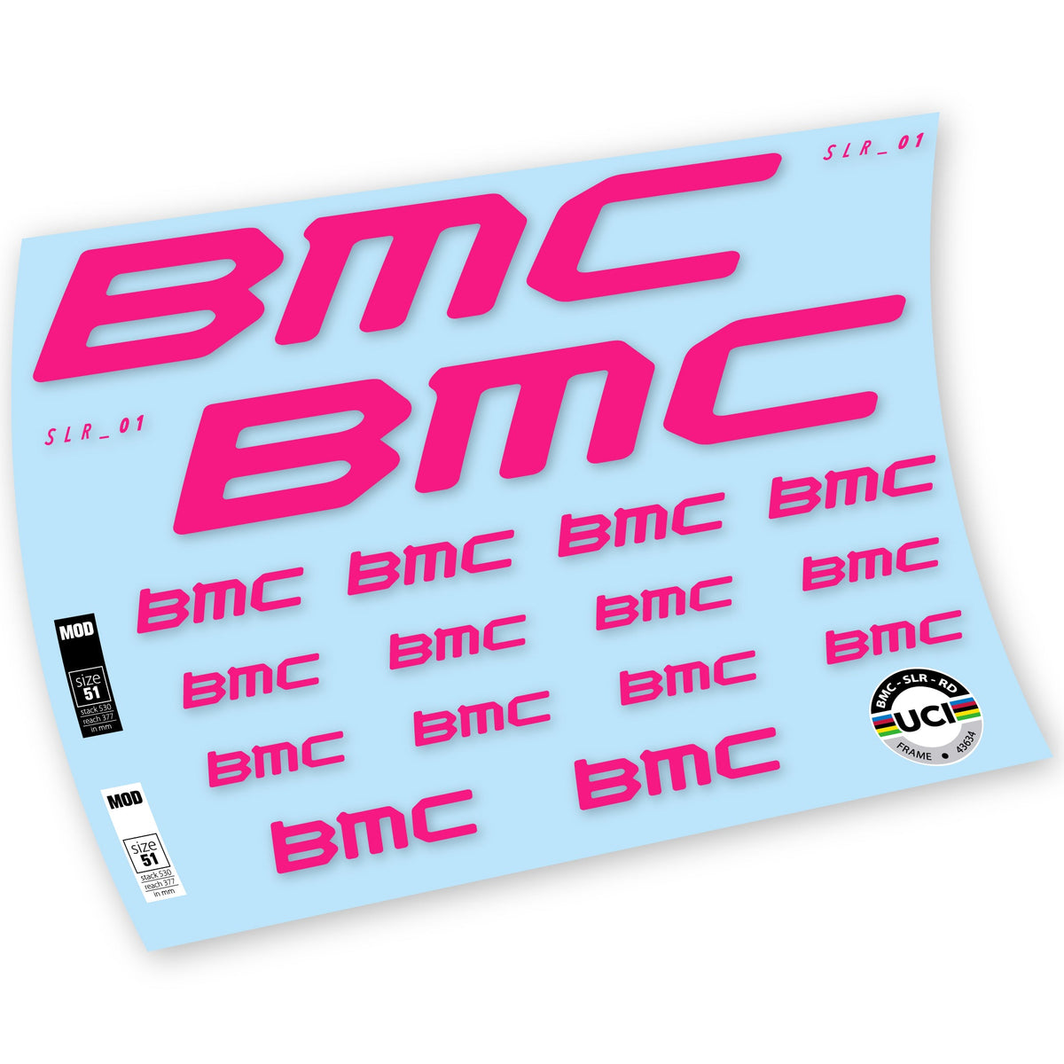 Adesivi Telaio BMC Team Machine SLR01 2021 in vinile
