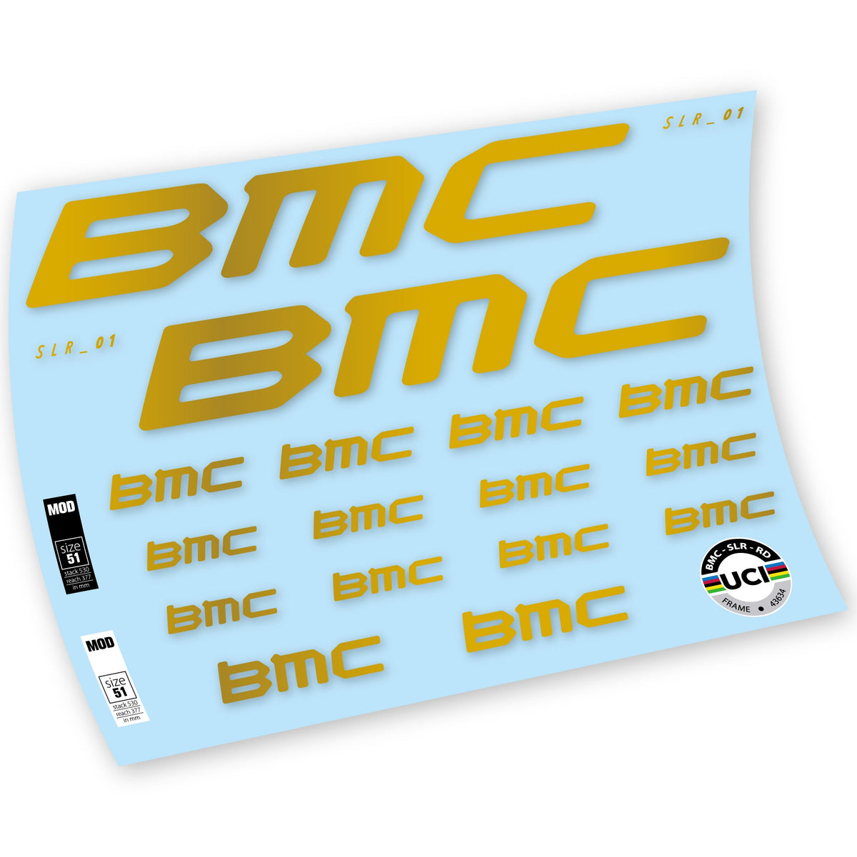 Adesivi Telaio BMC Team Machine SLR01 2021 in vinile