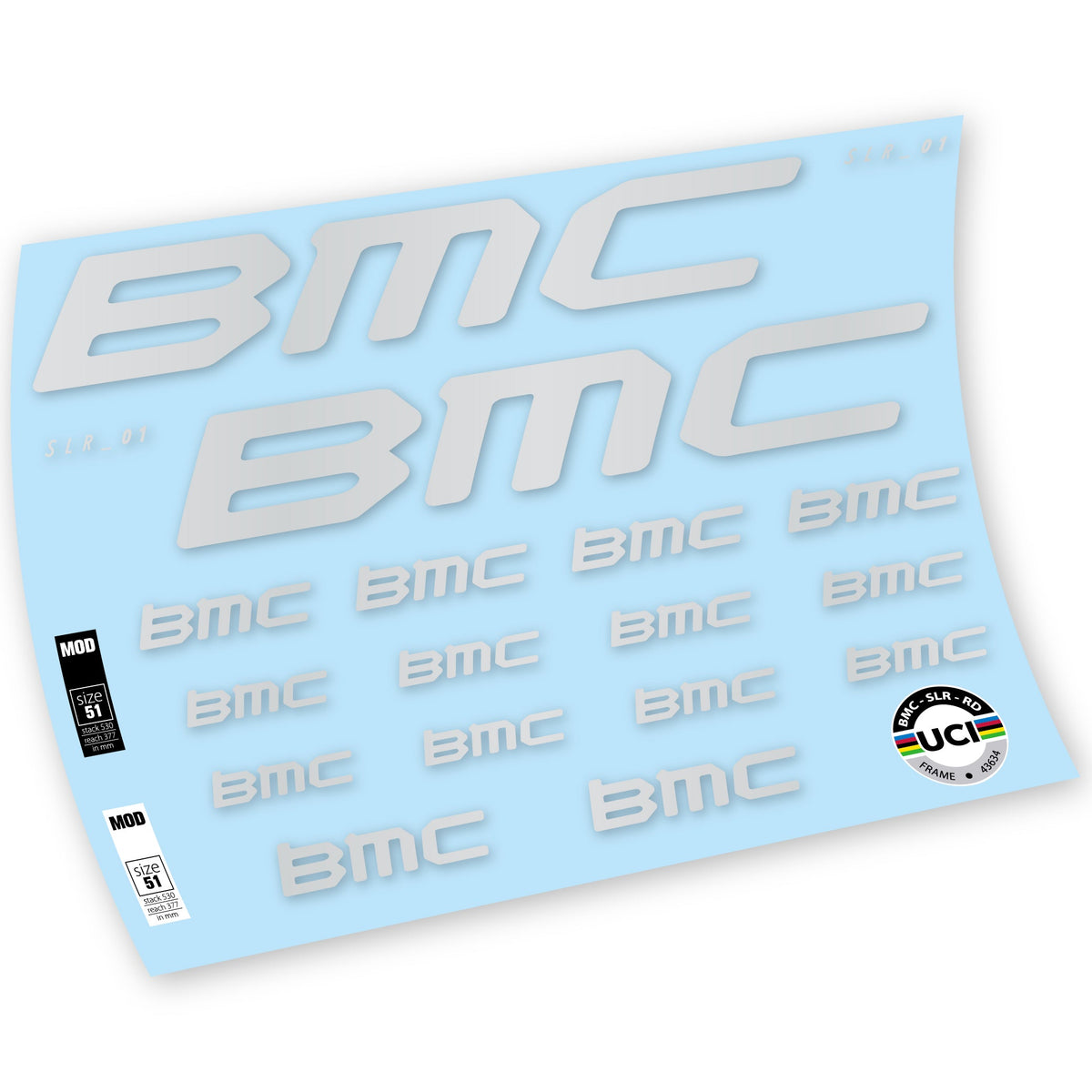 Adesivi Telaio BMC Team Machine SLR01 2021 in vinile