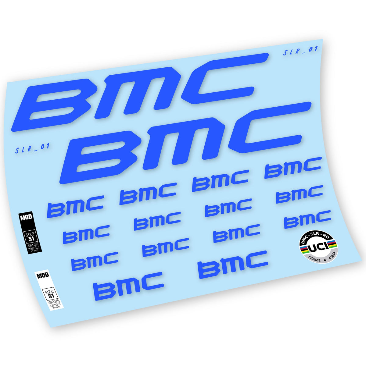 Adesivi Telaio BMC Team Machine SLR01 2021 in vinile
