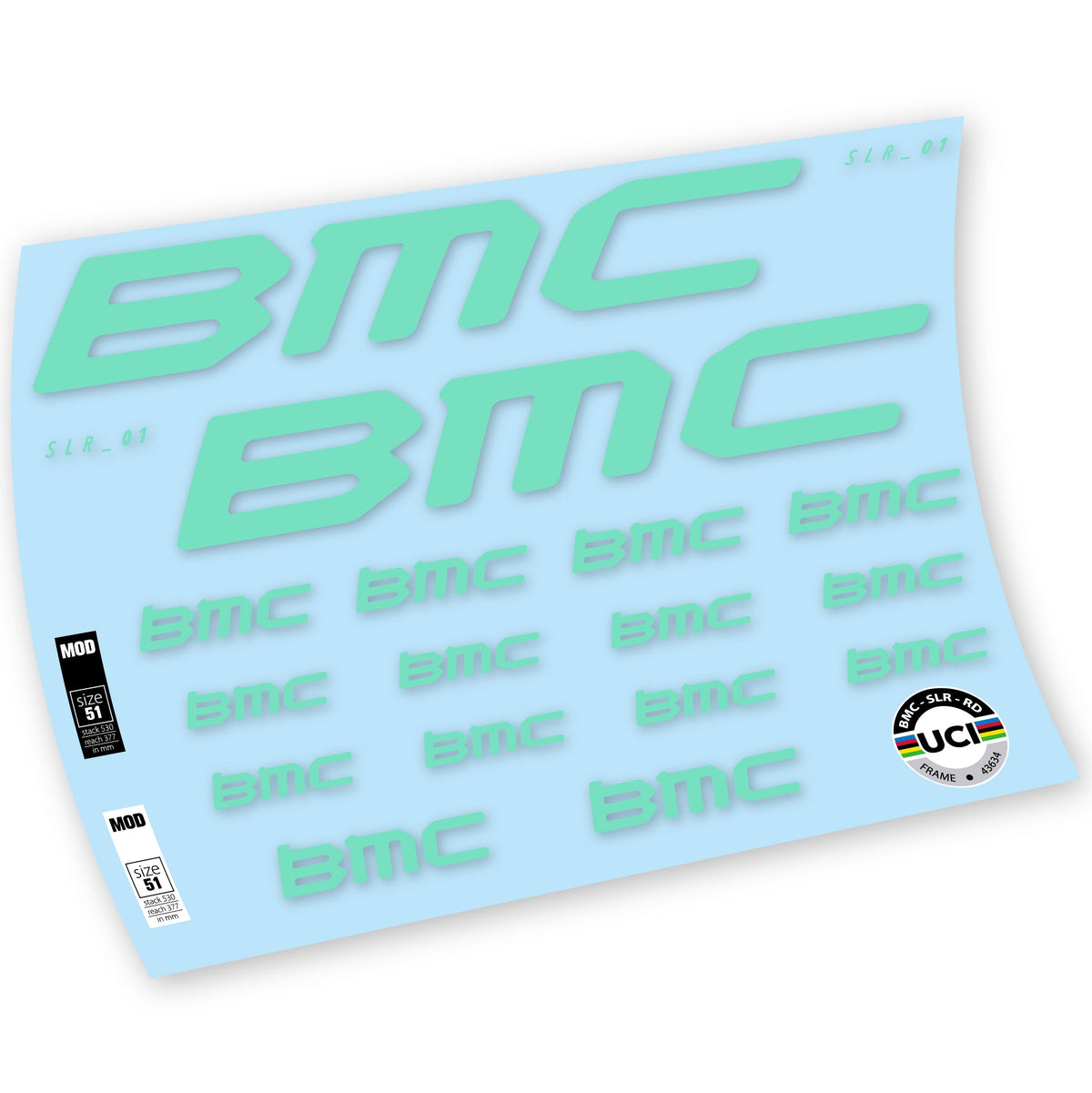 Adesivi Telaio BMC Team Machine SLR01 2021 in vinile