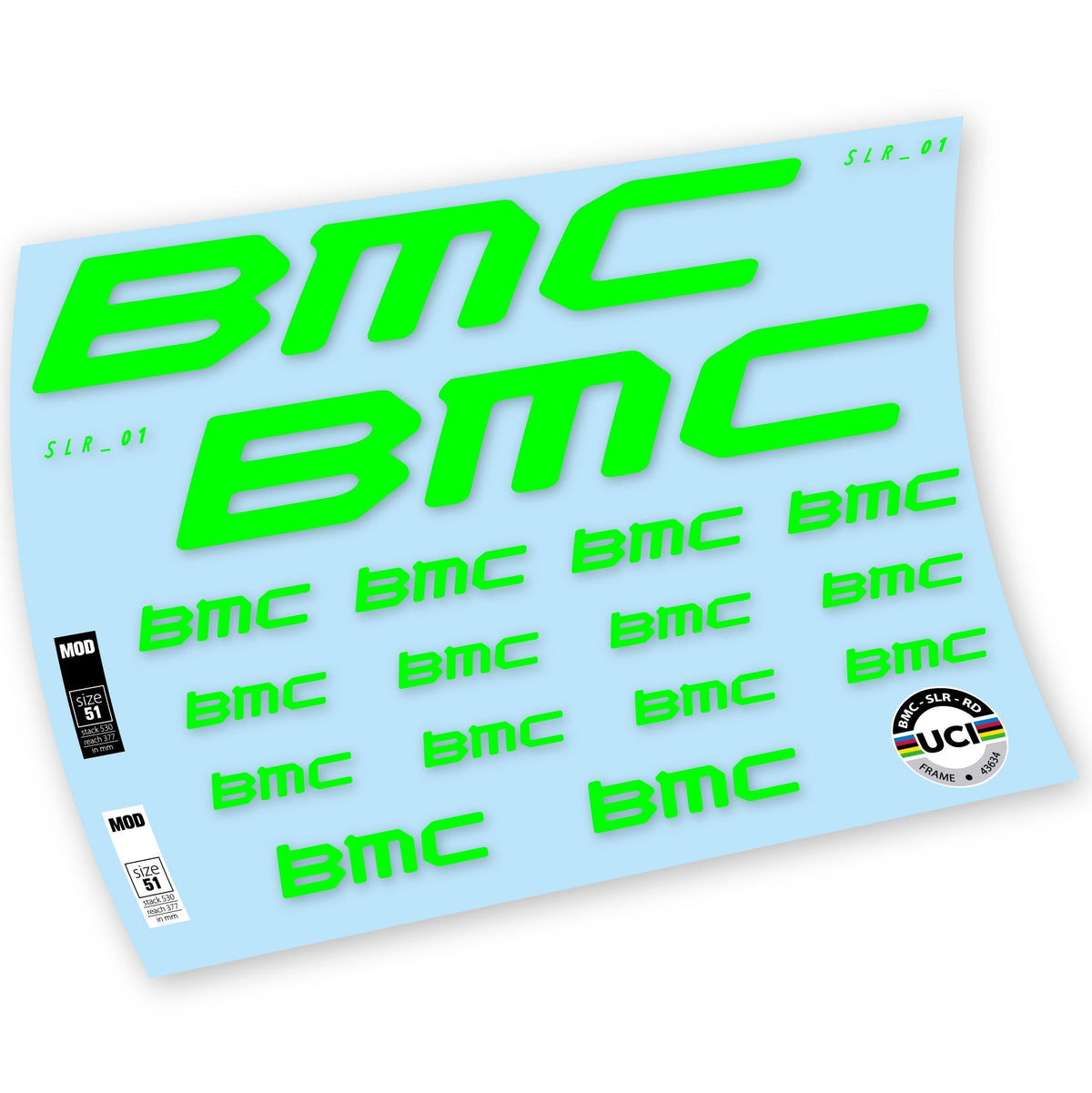Adesivi Telaio BMC Team Machine SLR01 2021 in vinile