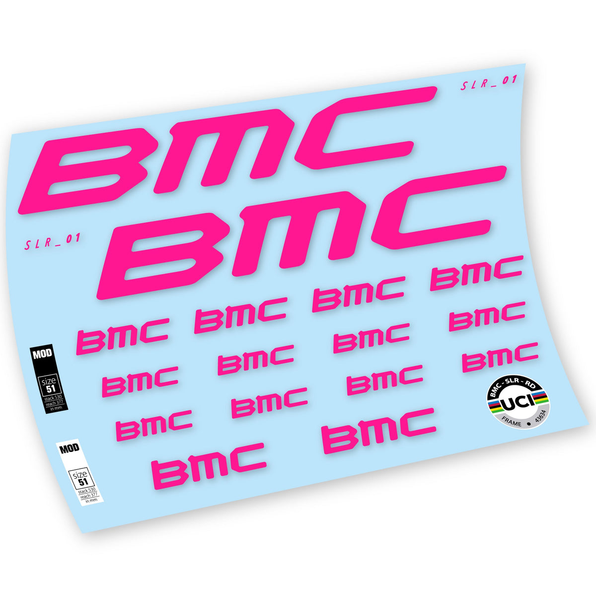 Adesivi Telaio BMC Team Machine SLR01 2021 in vinile