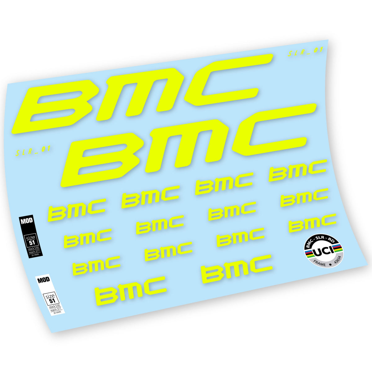 Adesivi Telaio BMC Team Machine SLR01 2021 in vinile