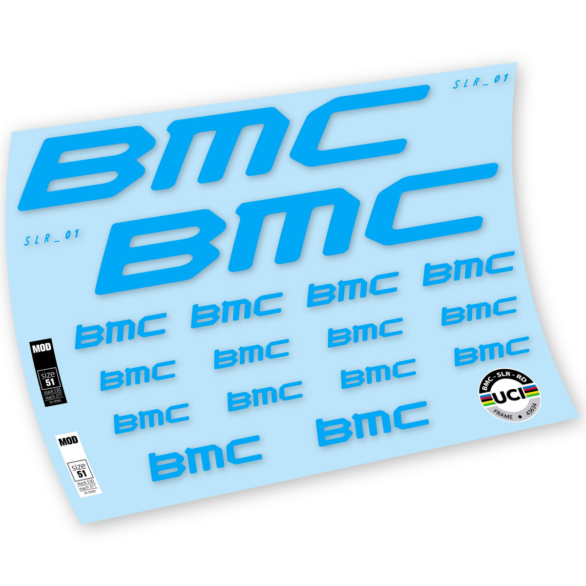 Adesivi Telaio BMC Team Machine SLR01 2021 in vinile