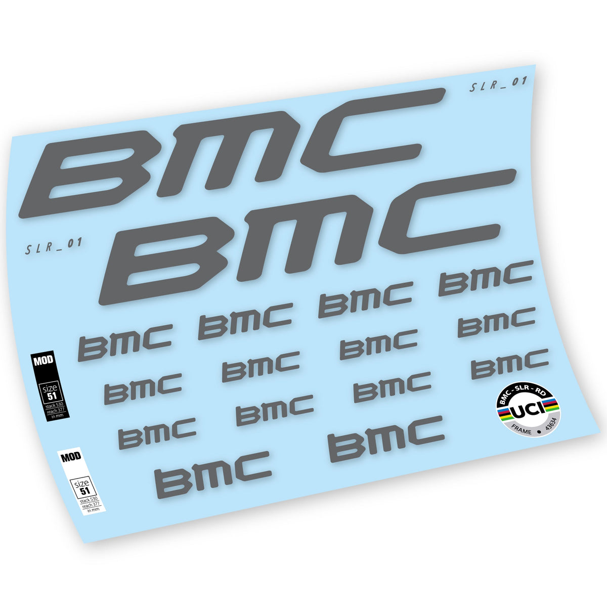 Adesivi Telaio BMC Team Machine SLR01 2021 in vinile