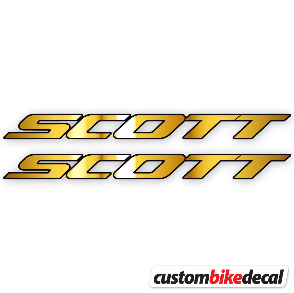 Adesivi Telaio Scott in vinile - Oro Cromato