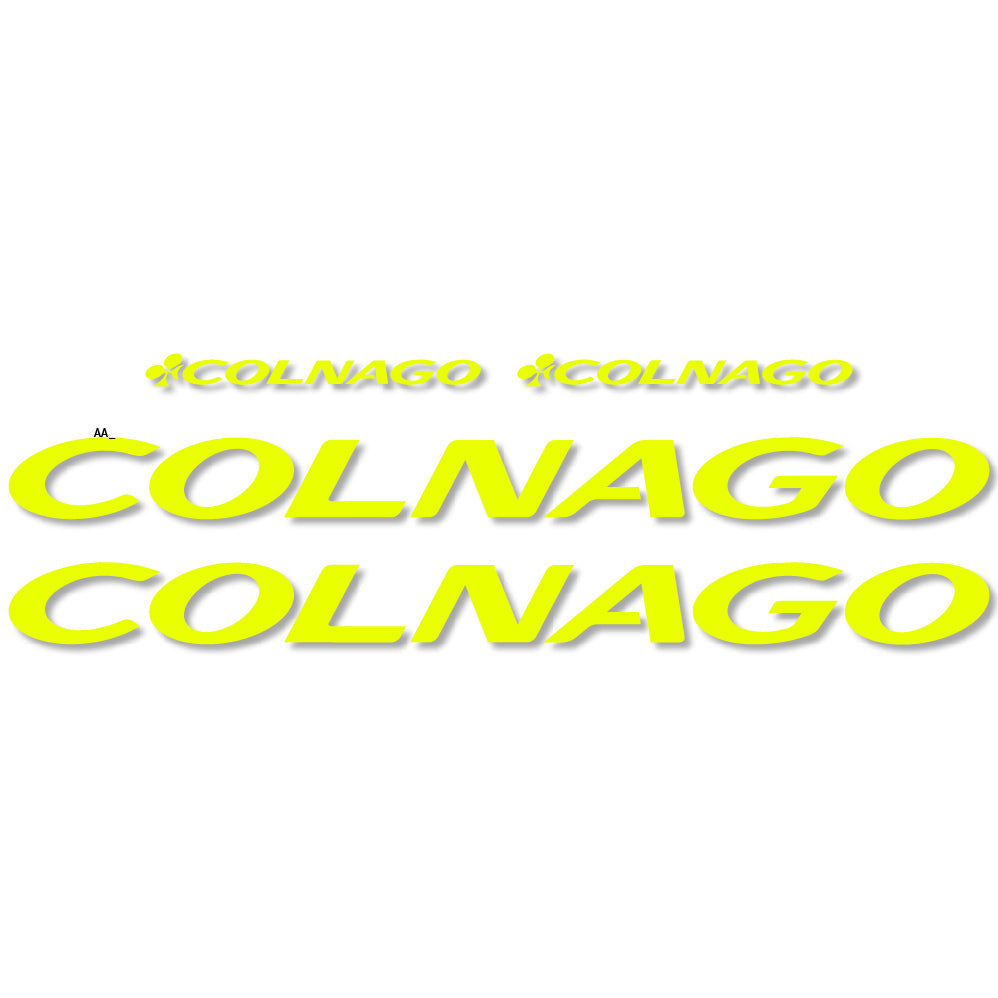 Adesivi Telaio Colnago in vinile - Giallo Neon