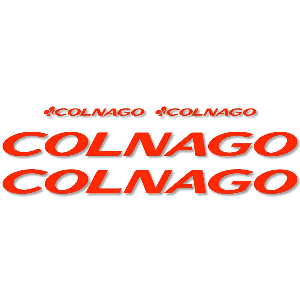 Adesivi Telaio Colnago in vinile - Rosso Neon