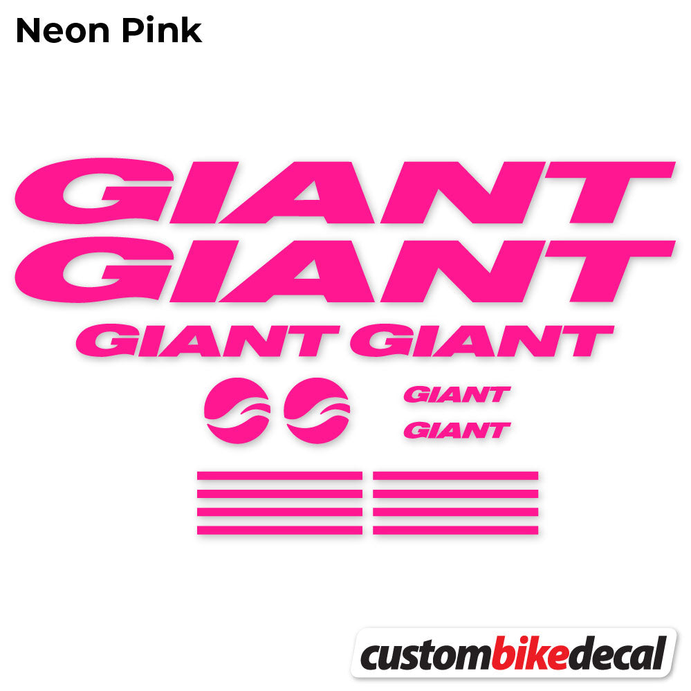 Adesivi Telaio GIANT in vinile - Rosa Neon