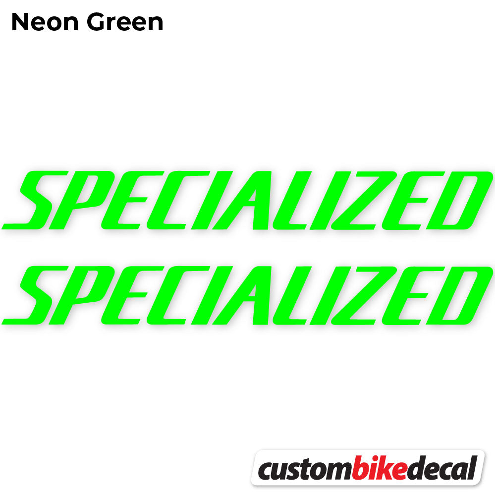 Adesivi Telaio Specialized Square in vinile - Verde Neon