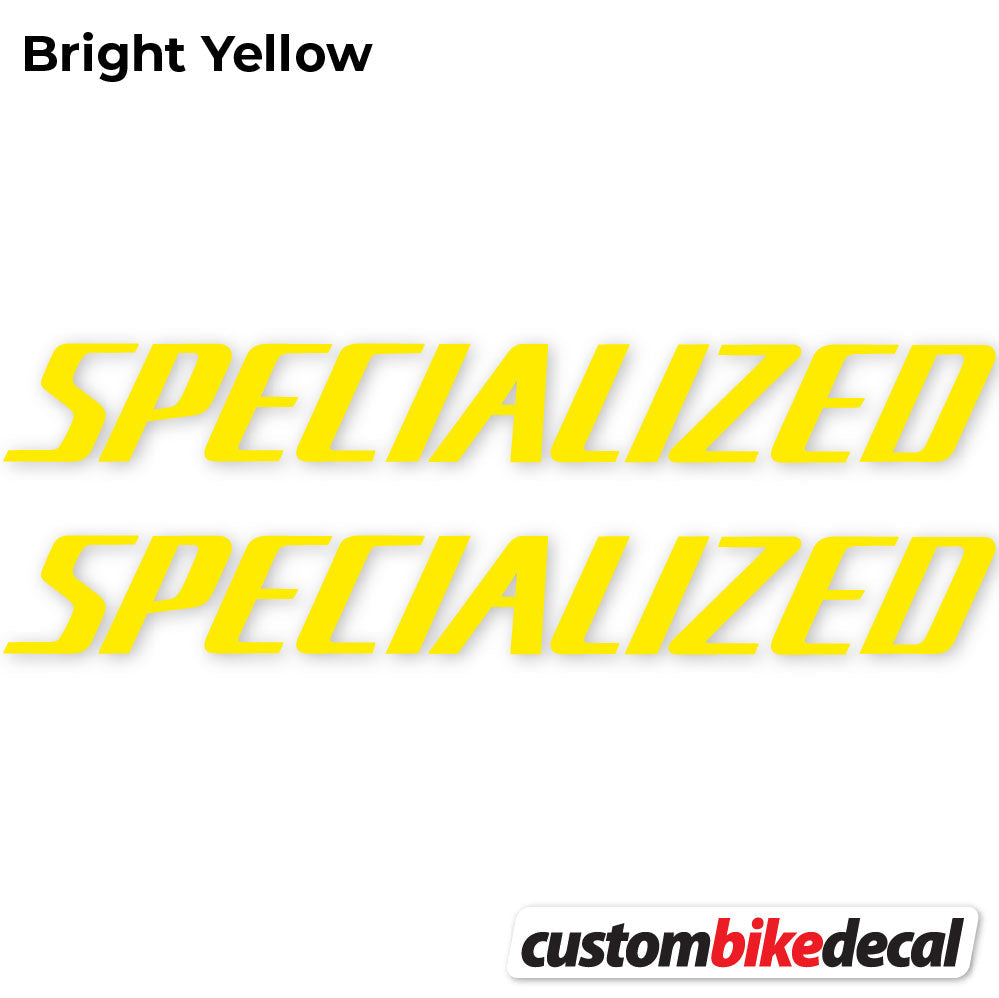 Adesivi Telaio Specialized Square in vinile - Giallo
